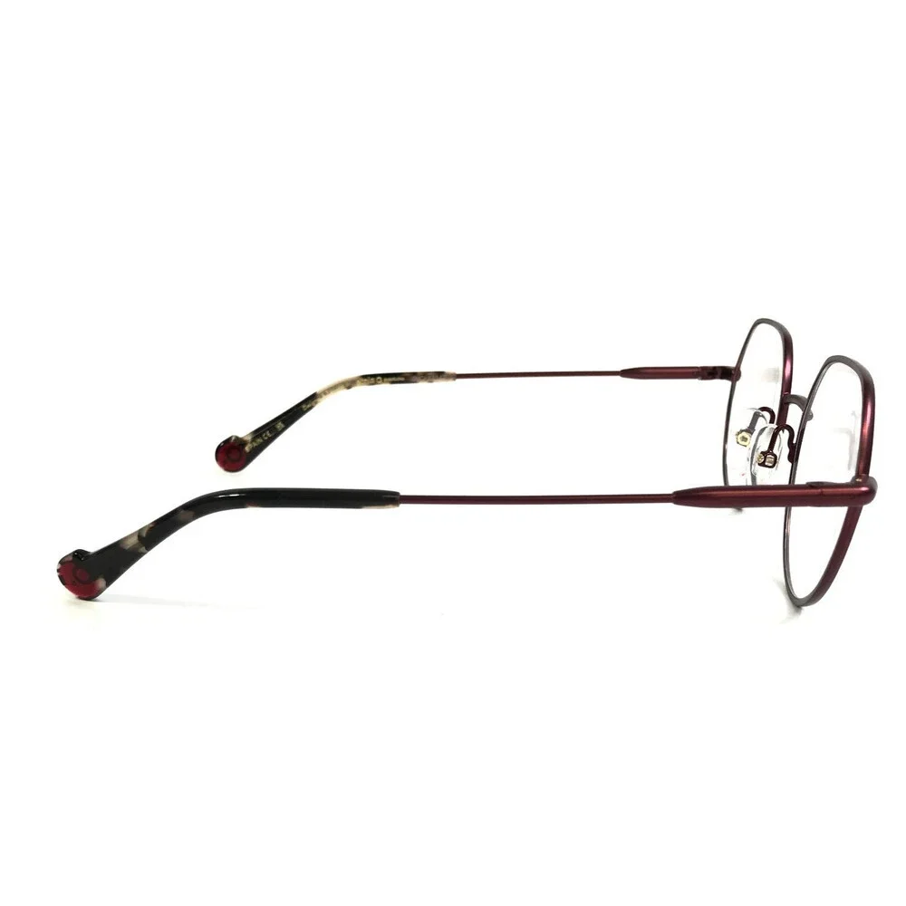 Etnia Barcelona Eyeglasses Frames STOA BXHV Bordeaux Havana Wire Rim 49-19-138